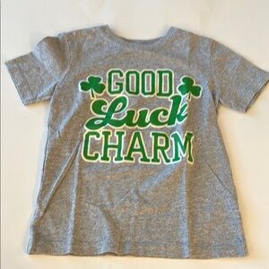 Carter's Gray 'Good Luck Charm' Kids Tee - 3T